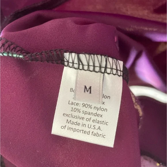 NEW! Luckyleo custom “Star” plum leotard size M - Picture 3 of 3